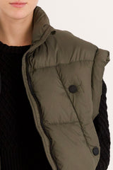 Orolay-Sleeveless Classic Puffer Vest-#color_Sea Turtle
