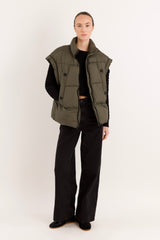 Orolay-Sleeveless Classic Puffer Vest-#color_Sea Turtle