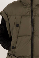 Orolay-Sleeveless Classic Puffer Vest-#color_Sea Turtle