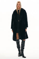 Orolay-Long Teddy Coat-#color_black