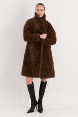 Orolay-Long Teddy Coat-#color_coffee