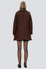 Orolay-Lightweight Long-Sleeve Puffer Jacket-#color_dark brown