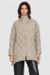 Orolay-Lightweight Long-Sleeve Puffer Jacket-#color_Taupe