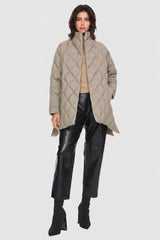 Orolay-Lightweight Long-Sleeve Puffer Jacket-#color_Taupe