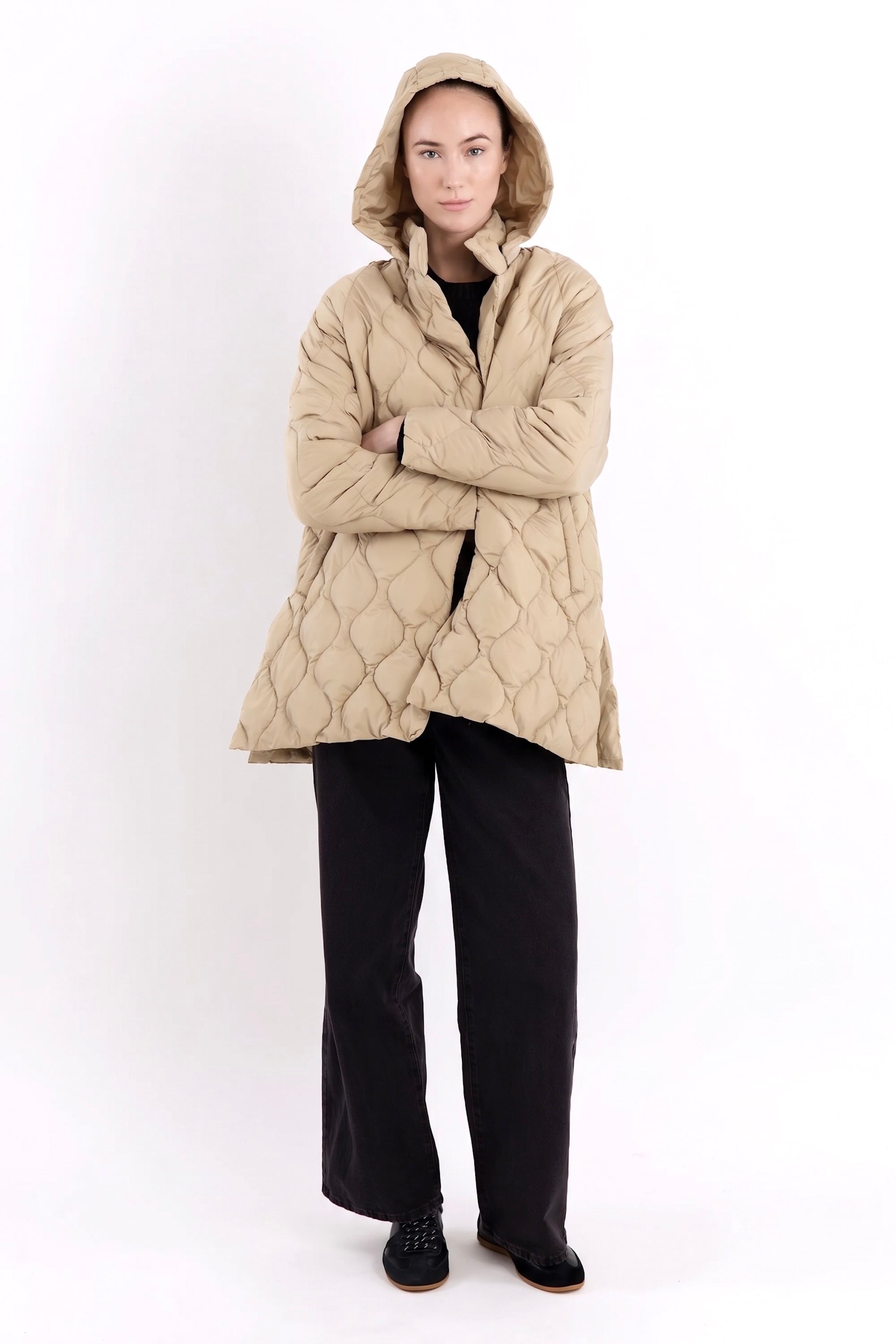 Orolay-Lightweight Long-Sleeve Puffer Jacket-#color_khaki