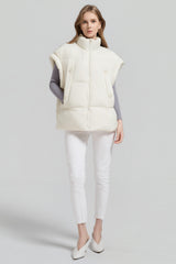 Orolay-Sleeveless Classic Puffer Vest-#color_beige