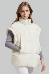 Orolay-Sleeveless Classic Puffer Vest-#color_beige