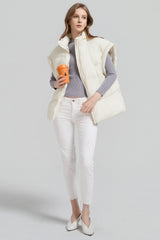 Orolay-Sleeveless Classic Puffer Vest-#color_beige