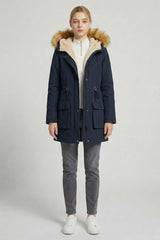 Orolay-Thickened Fleece Lined Parka-#color_Pageant Blue