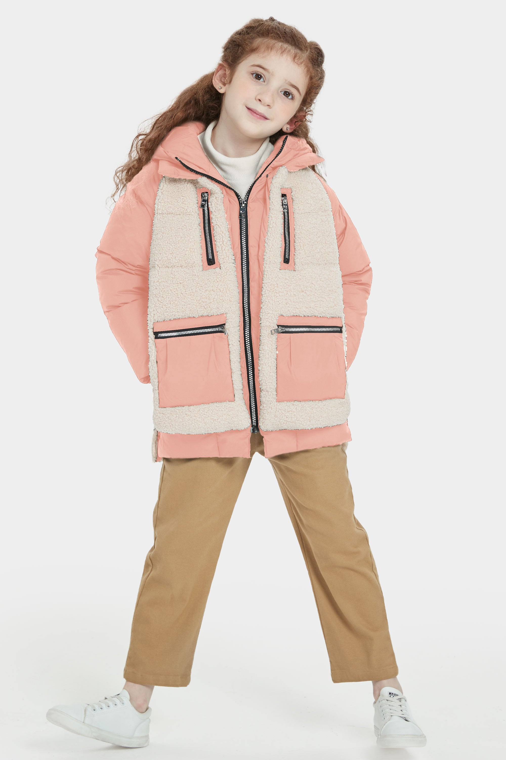 092 Universe O-Lab Children's Puffer Down Jacket with Multi Pockets