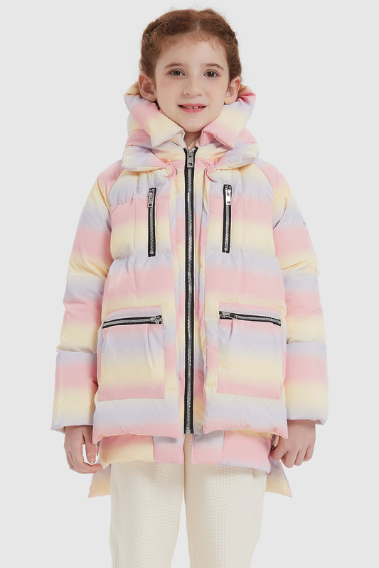 092 Universe Colorlay Colorful Reflective Down Jacket for Kids