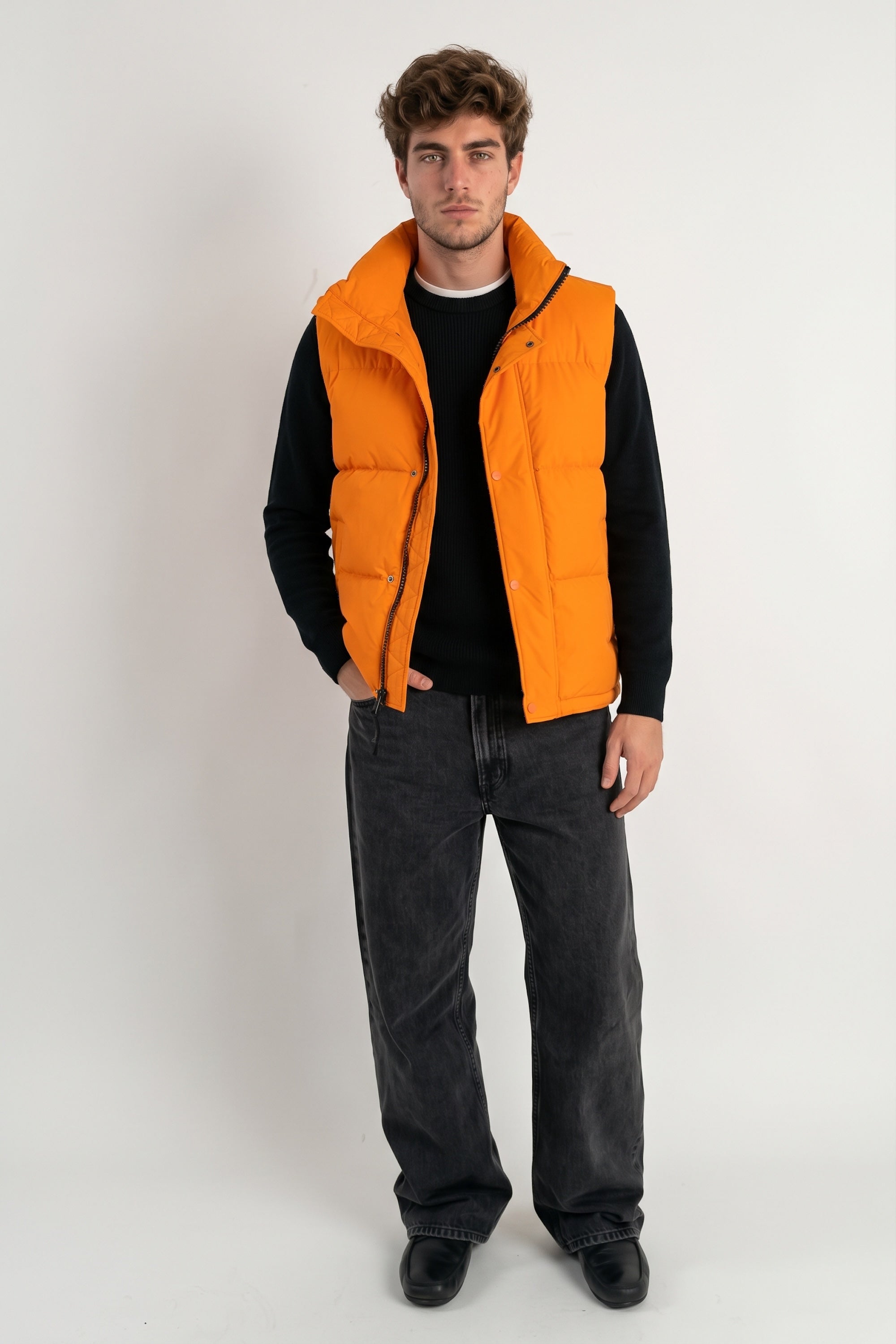Puff-O® Men Down Puffer Vest orolay #color_orange