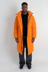 Puff-O® Men Long Down Puffer Jacket #color_orange