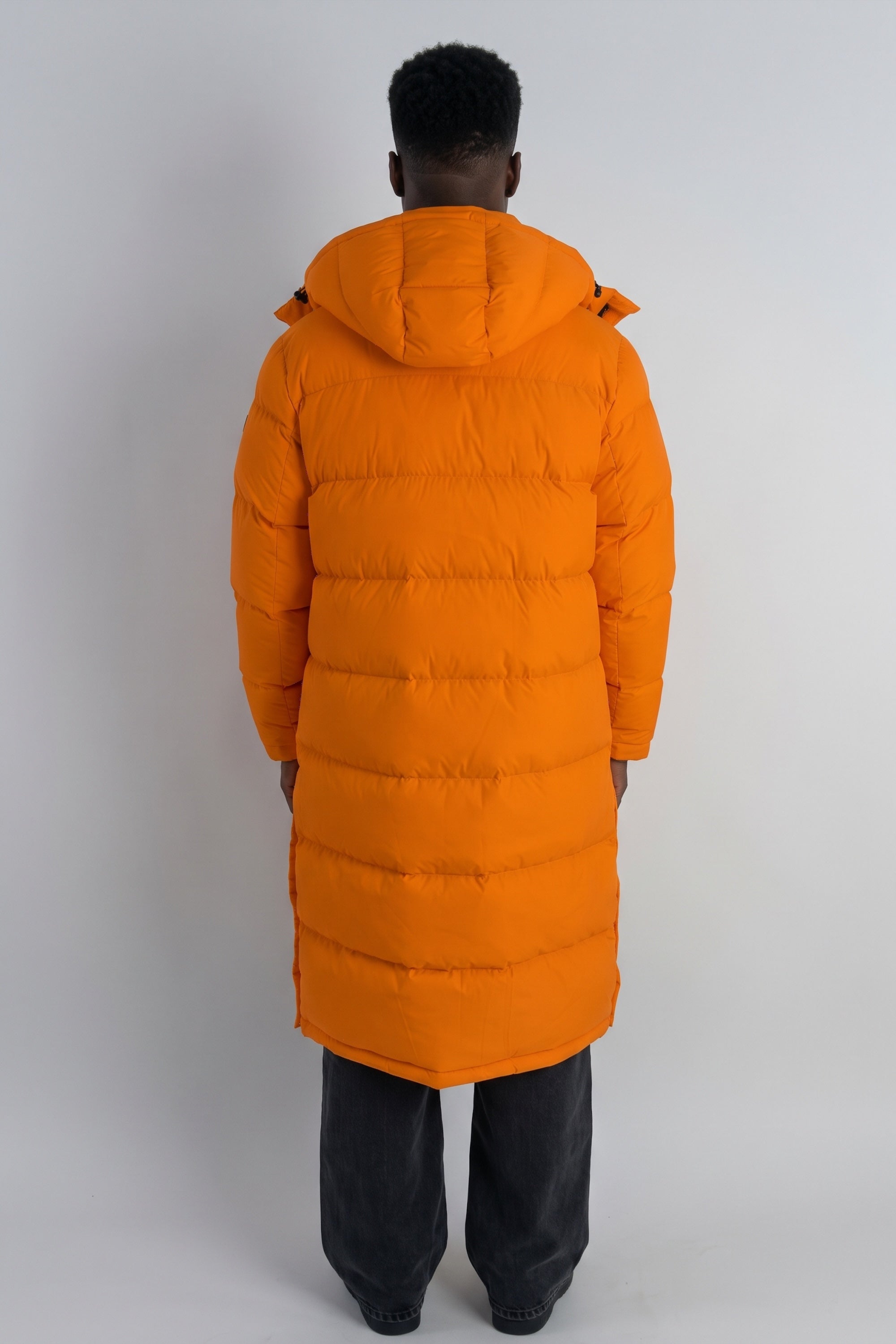 Puff-O® Men Long Down Puffer Jacket #color_orange