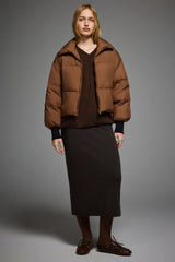Orolay-Puff-O Classics Short Oversized Down Coat-#color_Bombay Brown 
