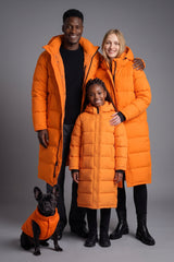 Puff-O® family Long Down Jacket orolay #color_orange