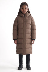 Puff-O® Kid Long Down Jacket orolay #color_coffee