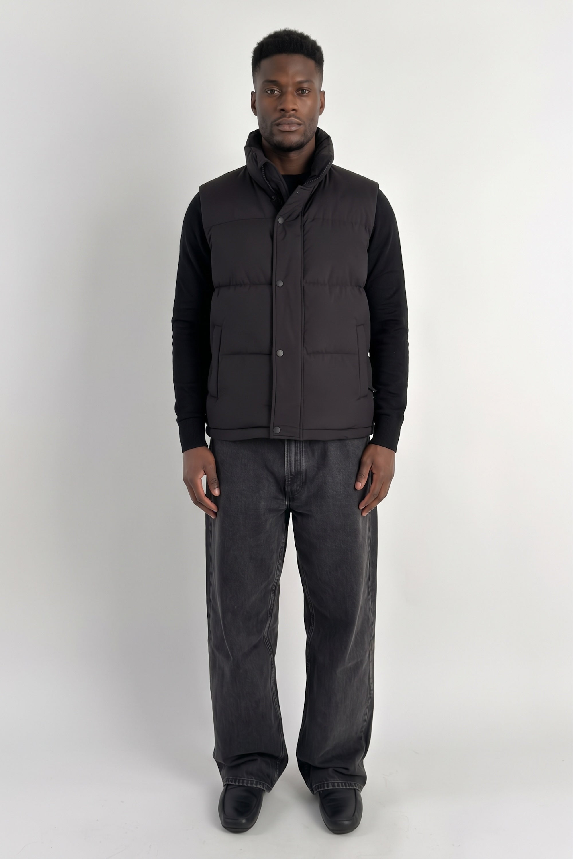 Puff-O® Men Down Puffer Vest orolay #color_black