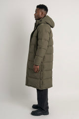 Puff-O® Men Long Down Puffer Jacket #color_olive