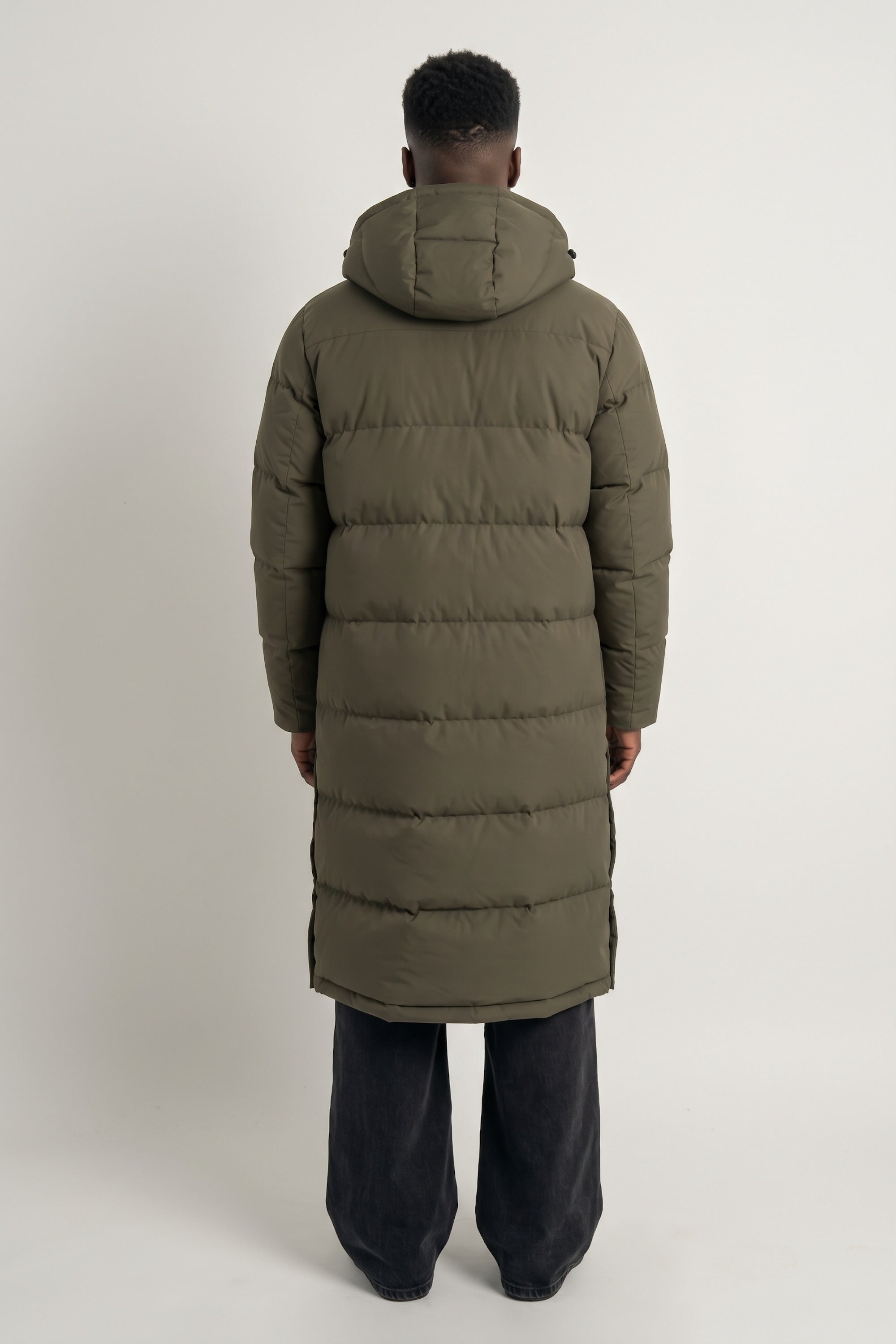 Puff-O® Men Long Down Puffer Jacket #color_olive
