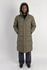 Puff-O® Men Long Down Puffer Jacket #color_olive
