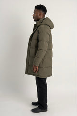 Puff-O® Men Mid-Length Down Puffer Jacket #color_olive