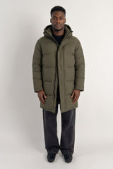 Puff-O® Men Mid-Length Down Puffer Jacket #color_olive