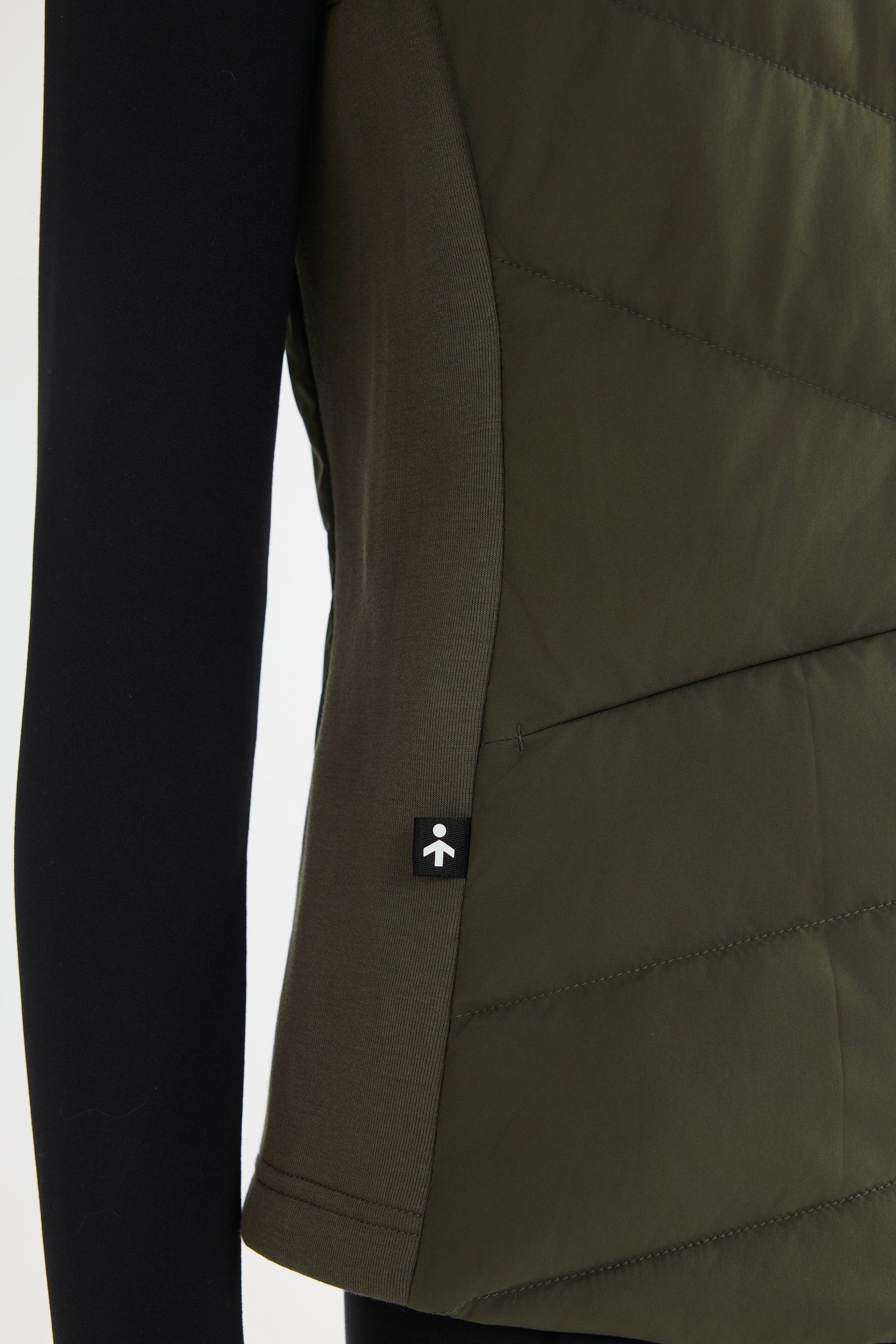 Orolay Quilted Vest with SLim-Fit Waist Design #color_Olive