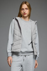 Orolay Quilted Vest with SLim-Fit Waist Design #color_gray