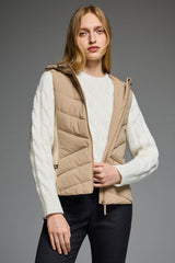 Orolay Quilted Vest with SLim-Fit Waist Design #color_khaki