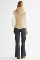 Orolay Quilted Vest with SLim-Fit Waist Design #color_khaki