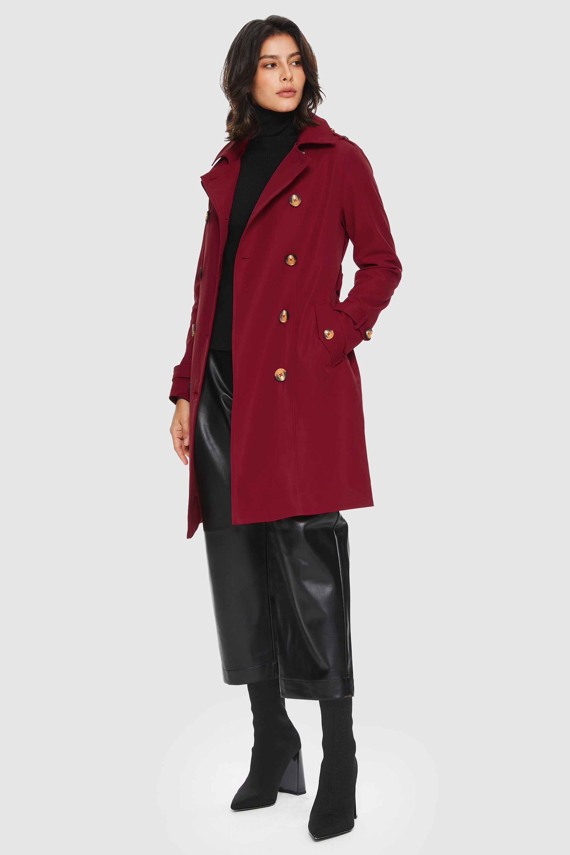 Orolay Women's Double-Breasted Trench Coat