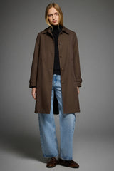 Orolay-Single-Breasted Trench-#color_coffee