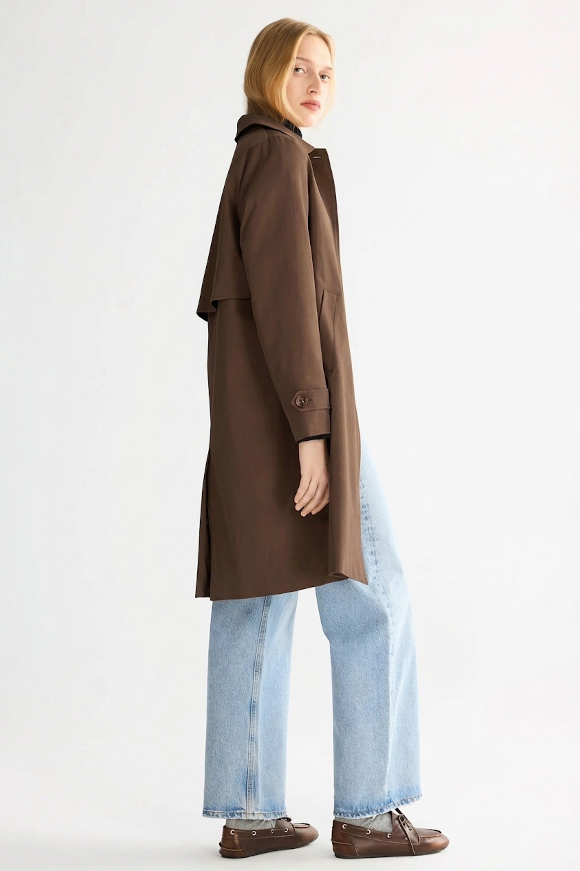 Orolay-Single-Breasted Trench-#color_coffee