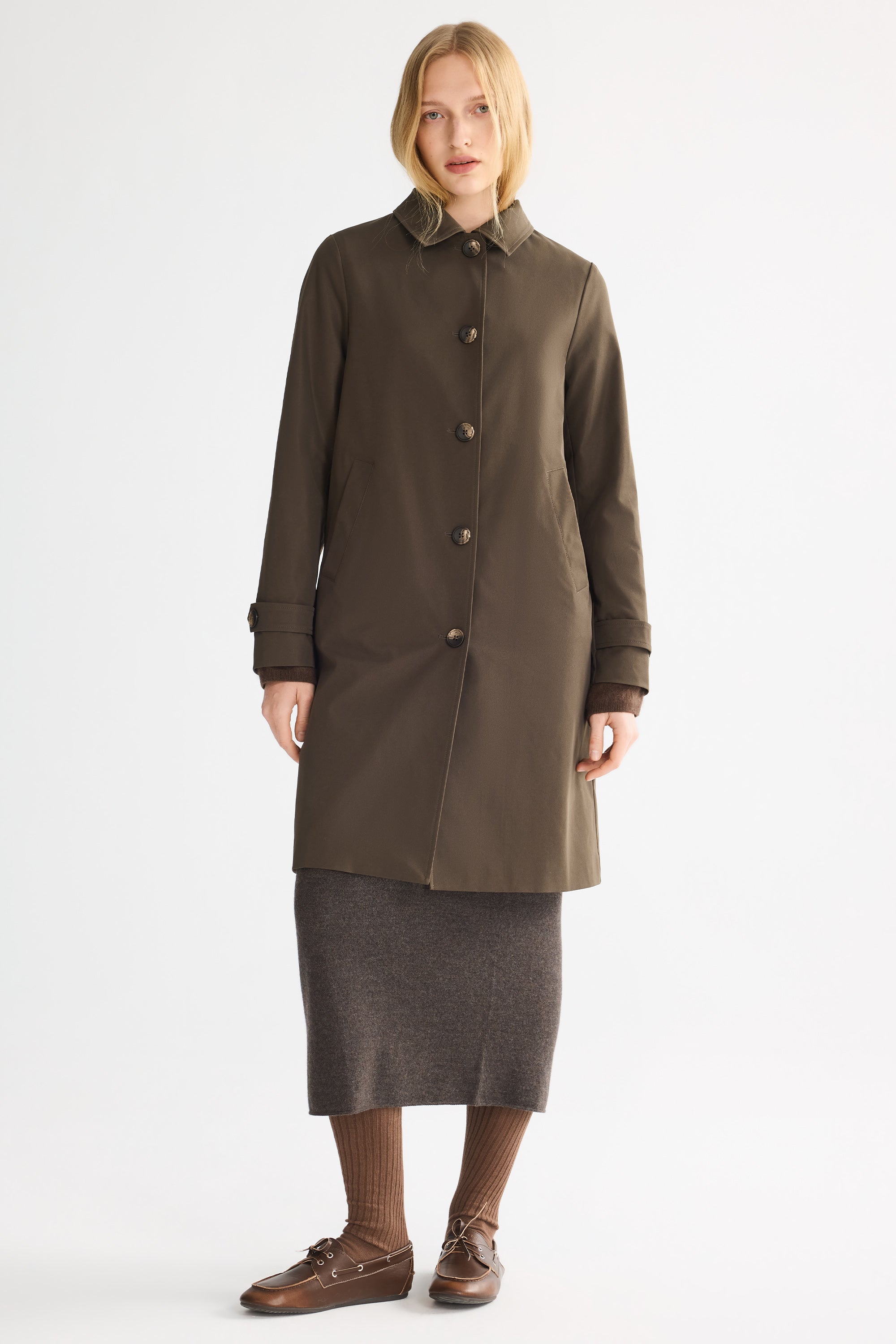 Orolay-Single-Breasted Trench-#color_coffee