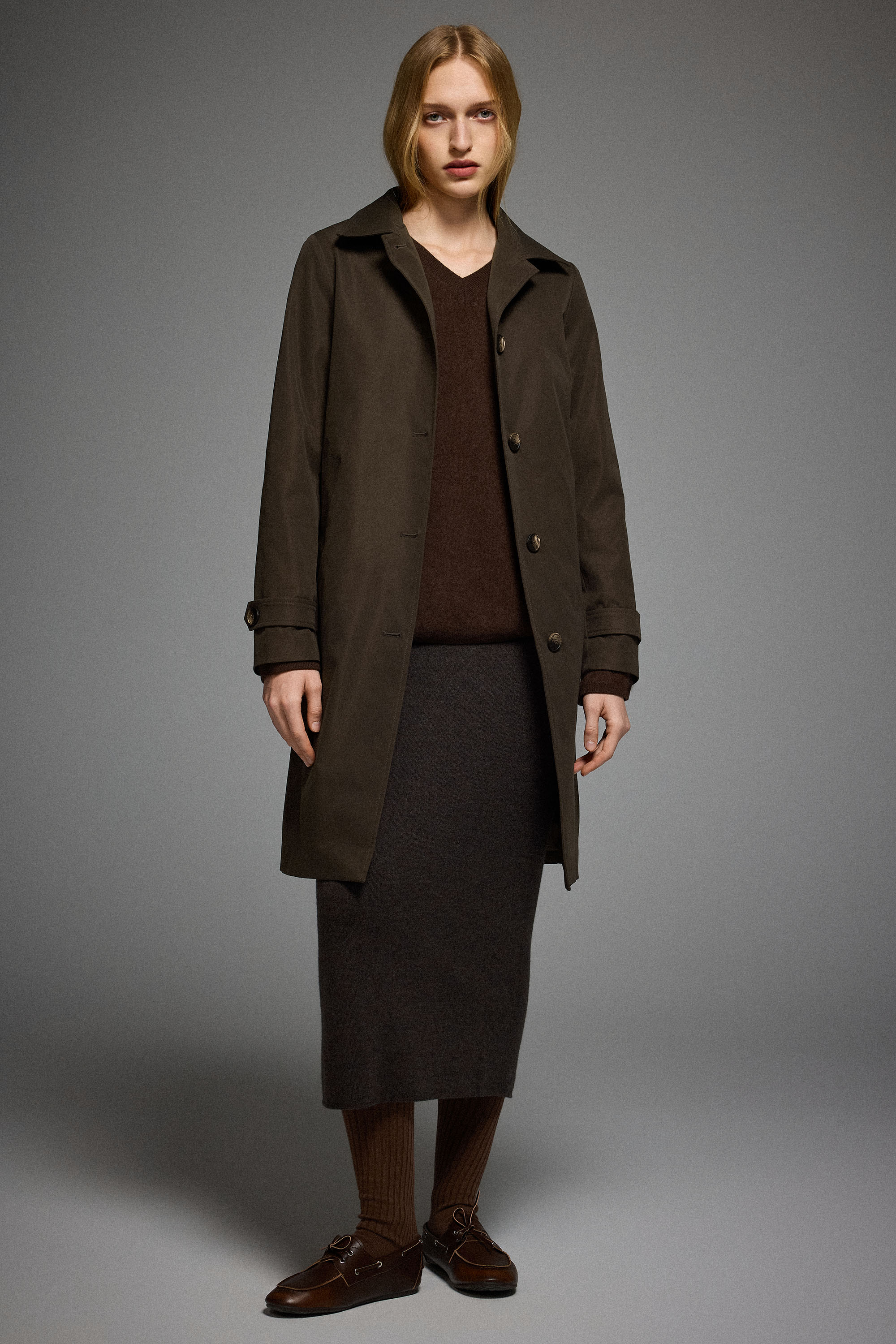 Orolay-Single-Breasted Trench-#color_coffee