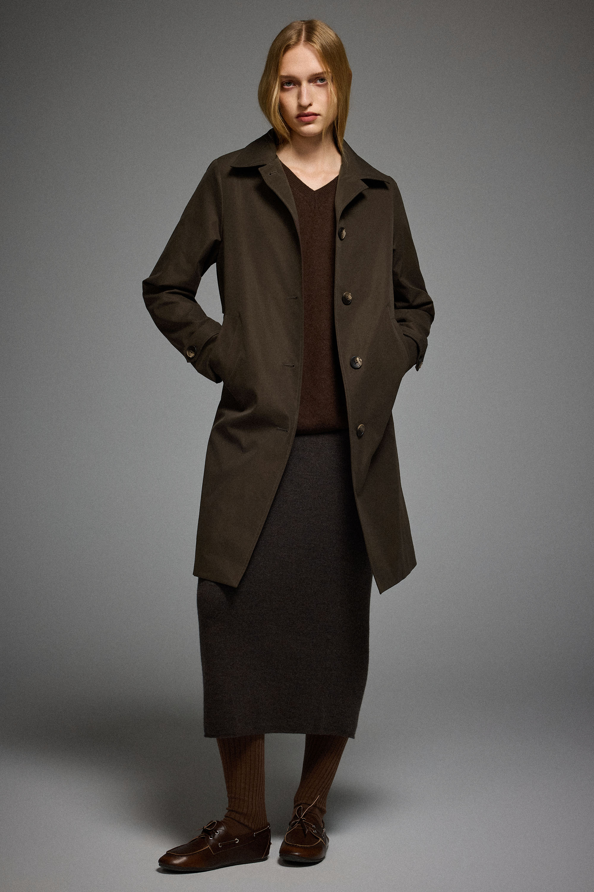 Orolay-Single-Breasted Trench-#color_coffee