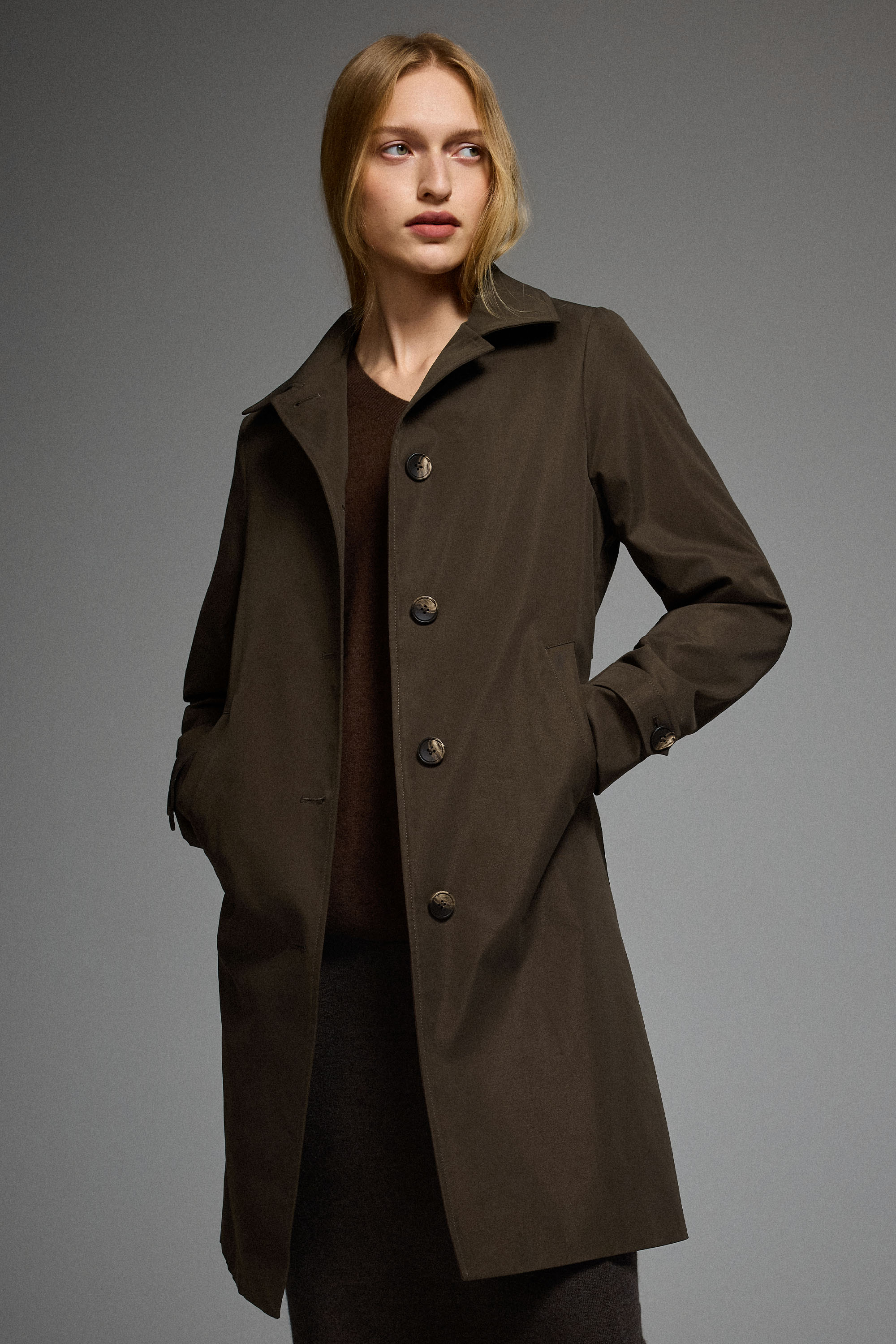 Orolay-Single-Breasted Trench-#color_coffee