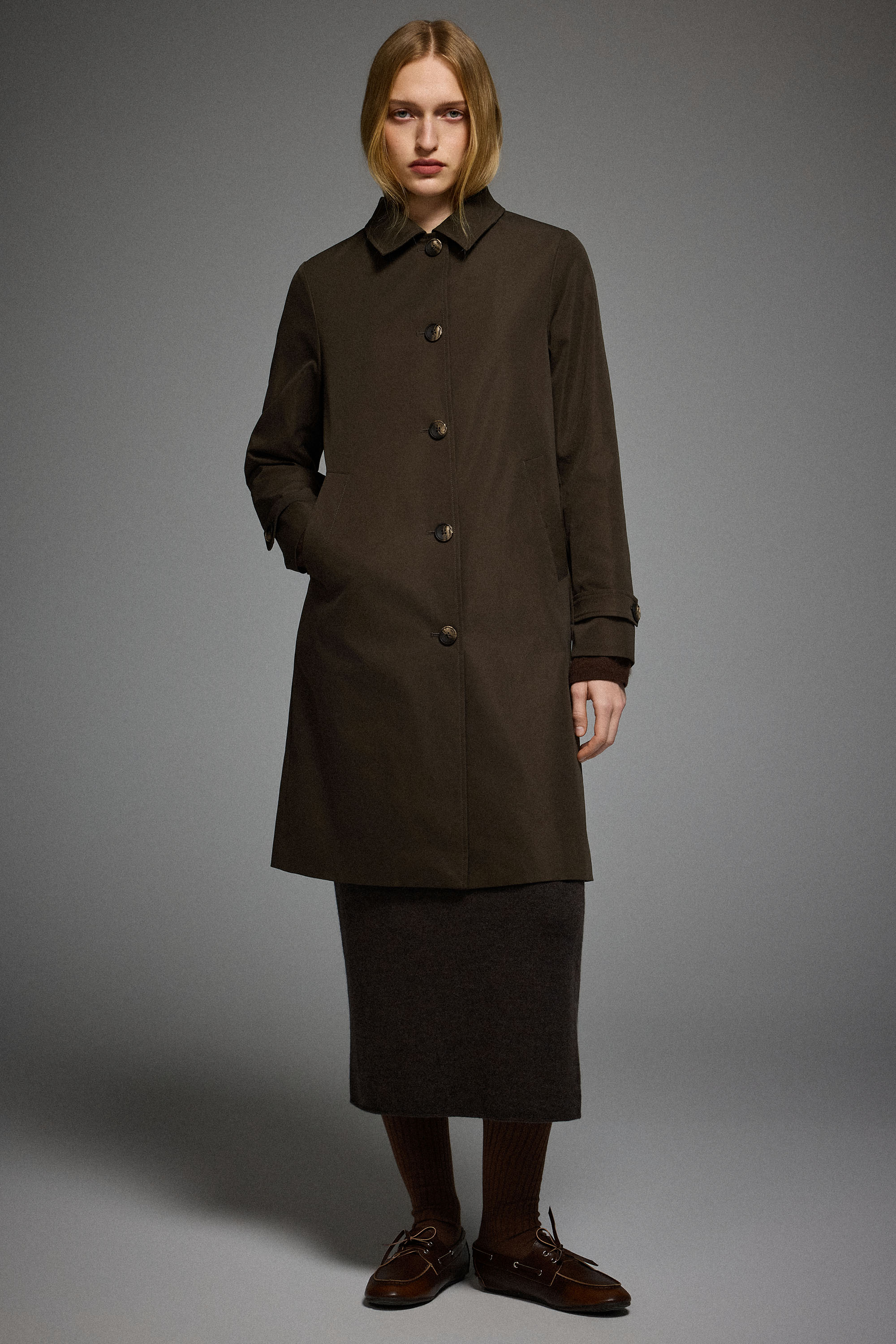 Orolay-Single-Breasted Trench-#color_coffee