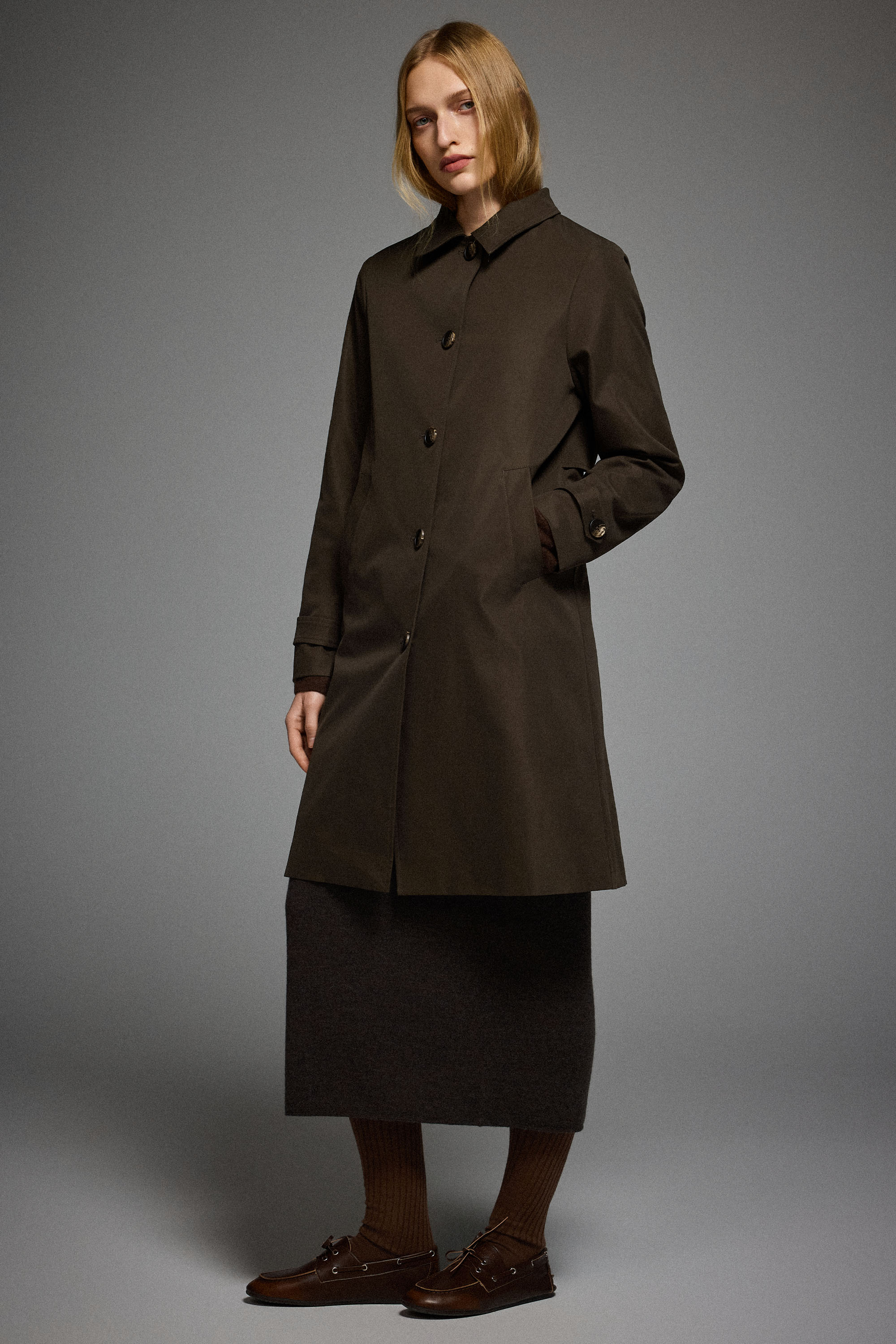 Orolay-Single-Breasted Trench-#color_coffee