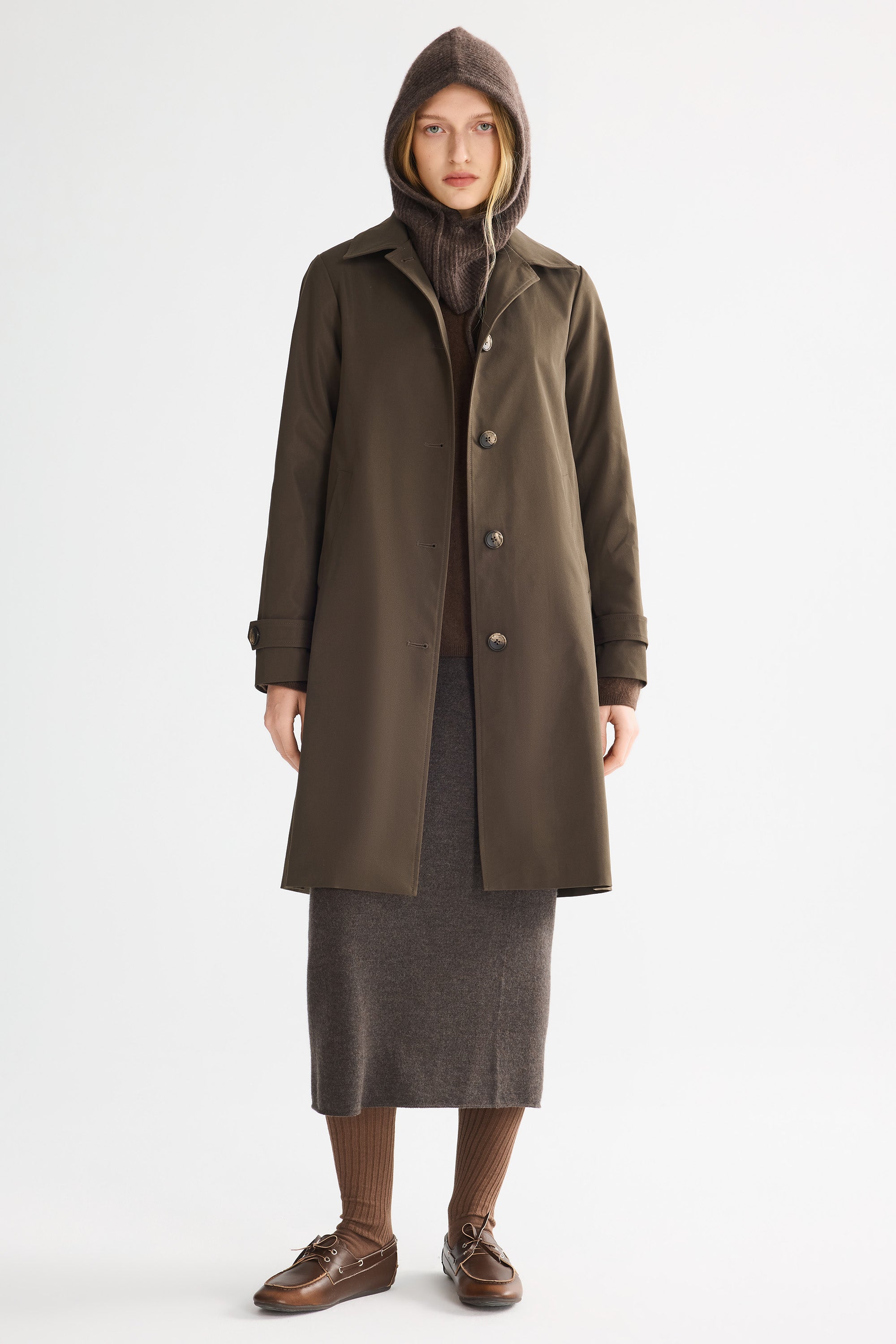 Orolay-Single-Breasted Trench-#color_coffee