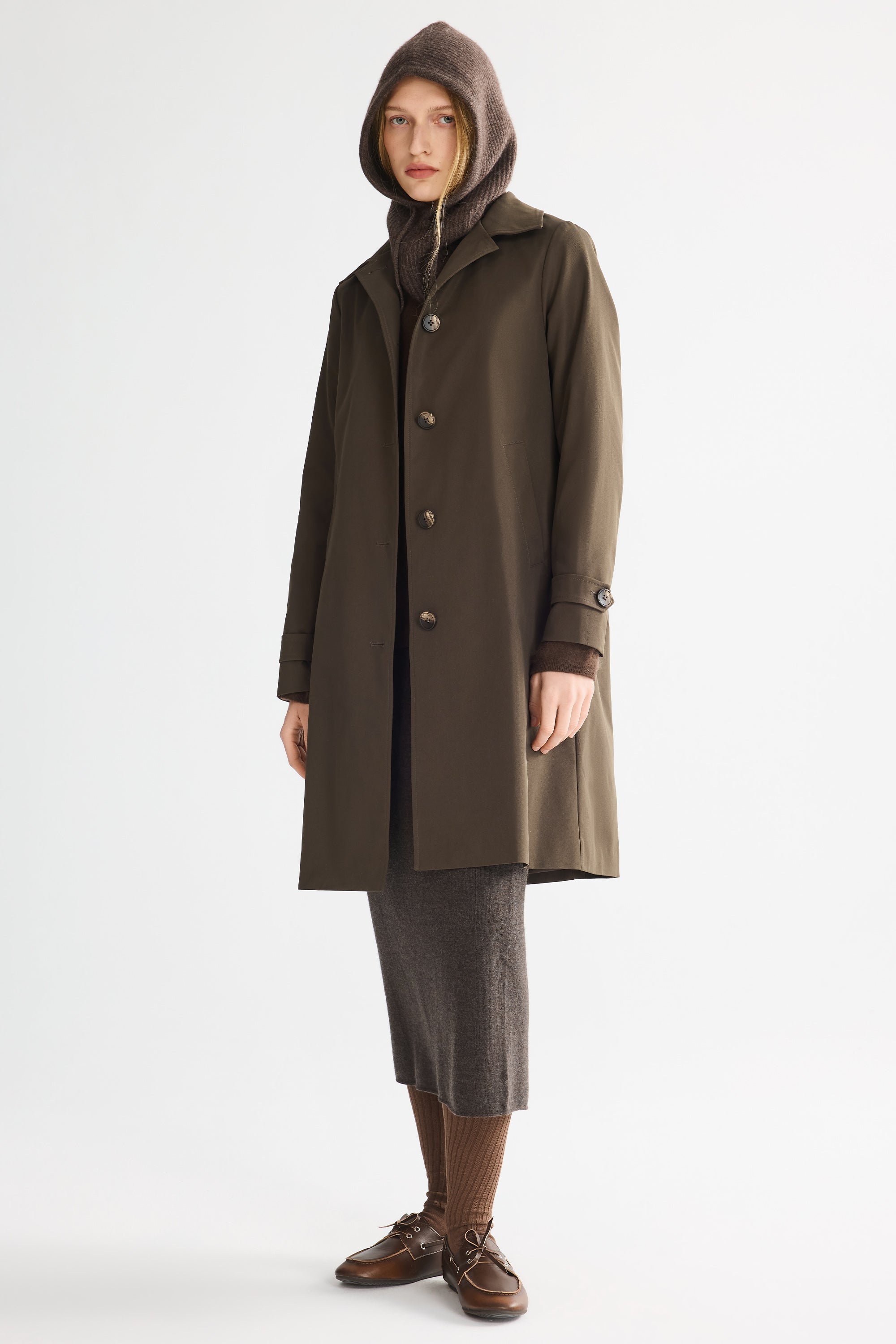 Orolay-Single-Breasted Trench-#color_coffee