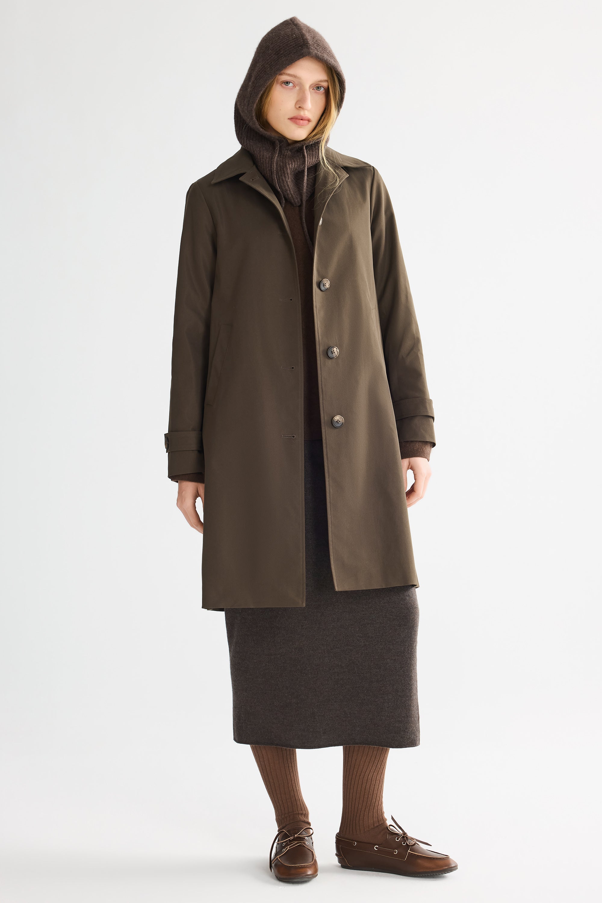 Orolay-Single-Breasted Trench-#color_coffee