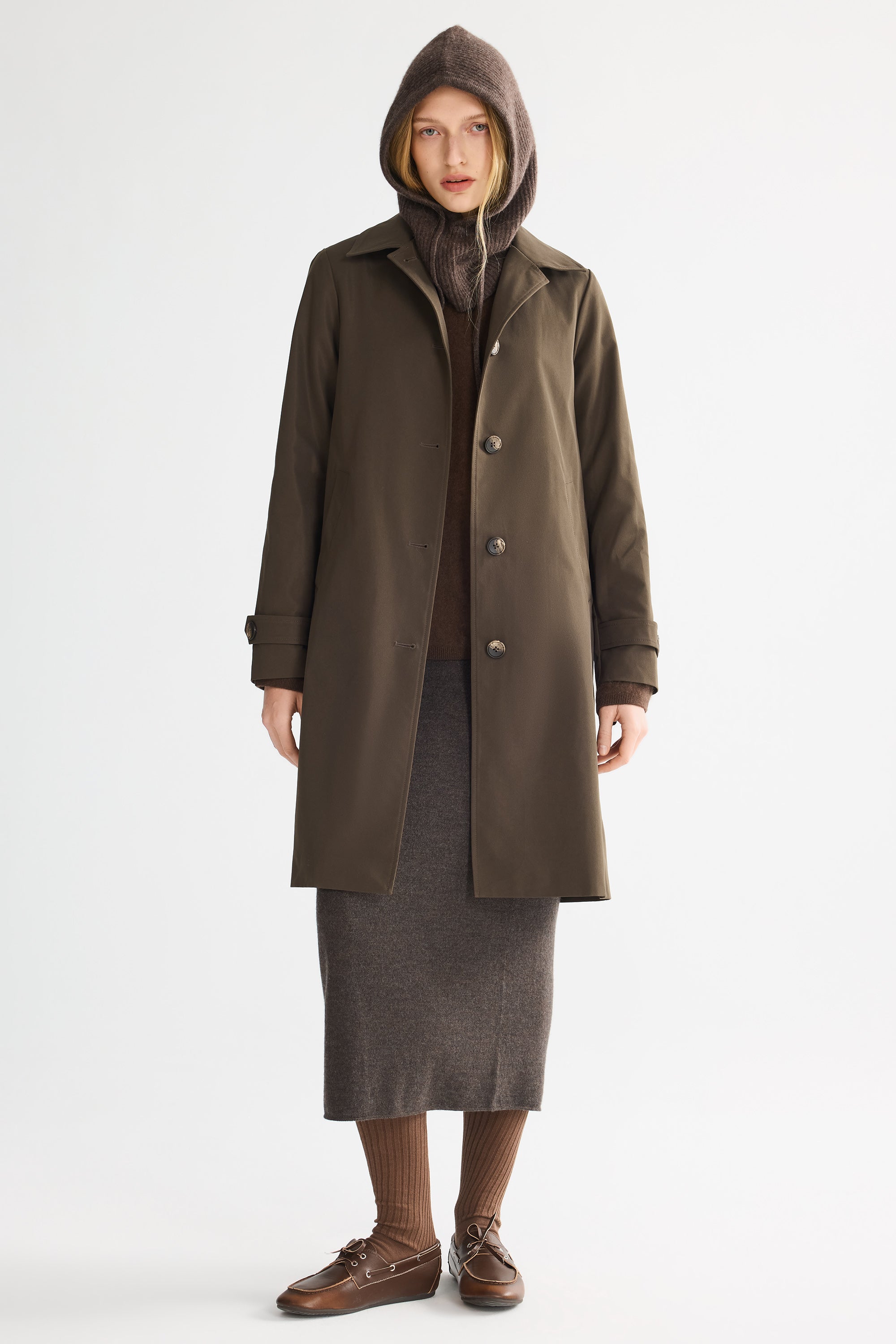 Orolay-Single-Breasted Trench-#color_coffee