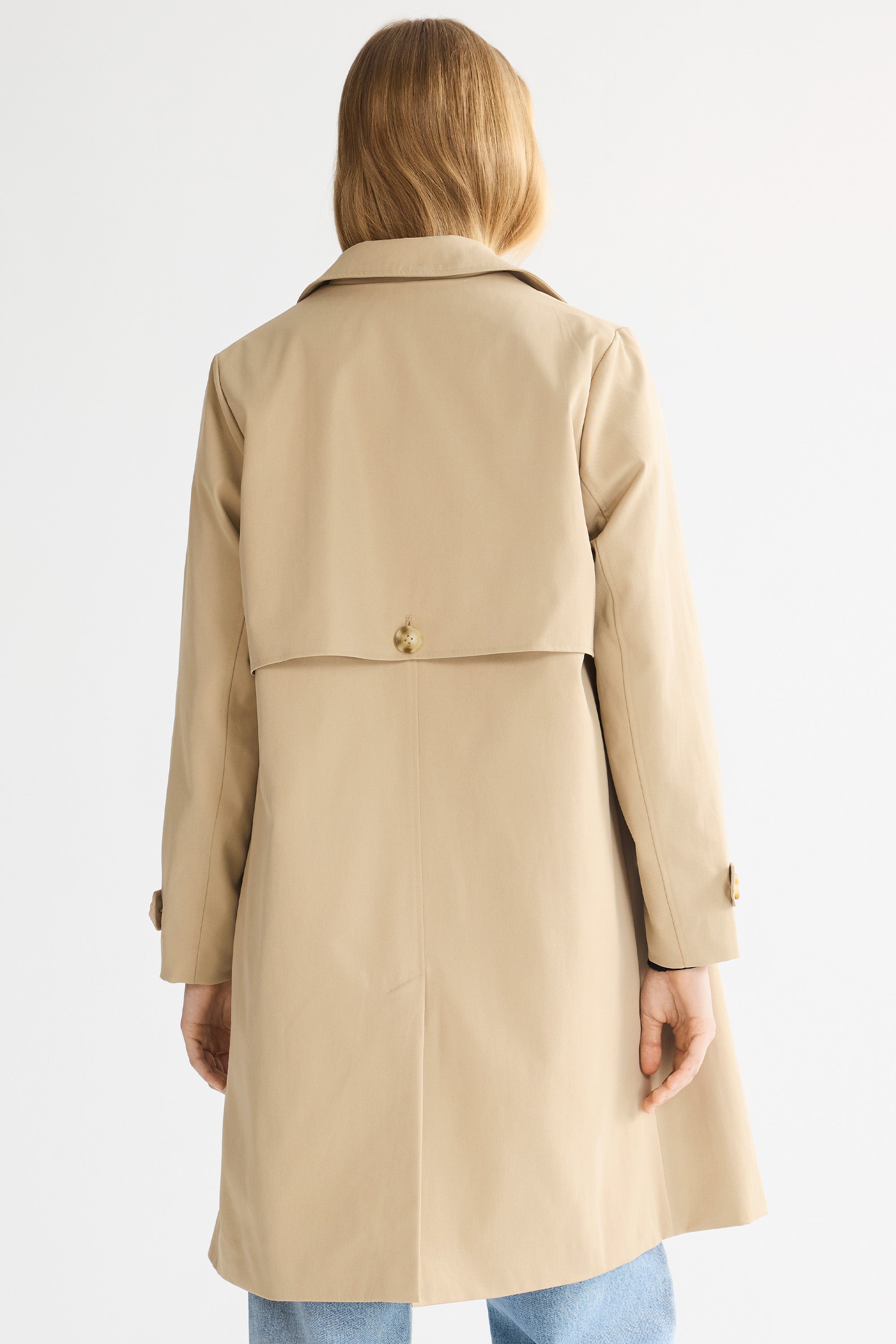 Single-Breasted Trench from Orolay - #color_Frosted Almond