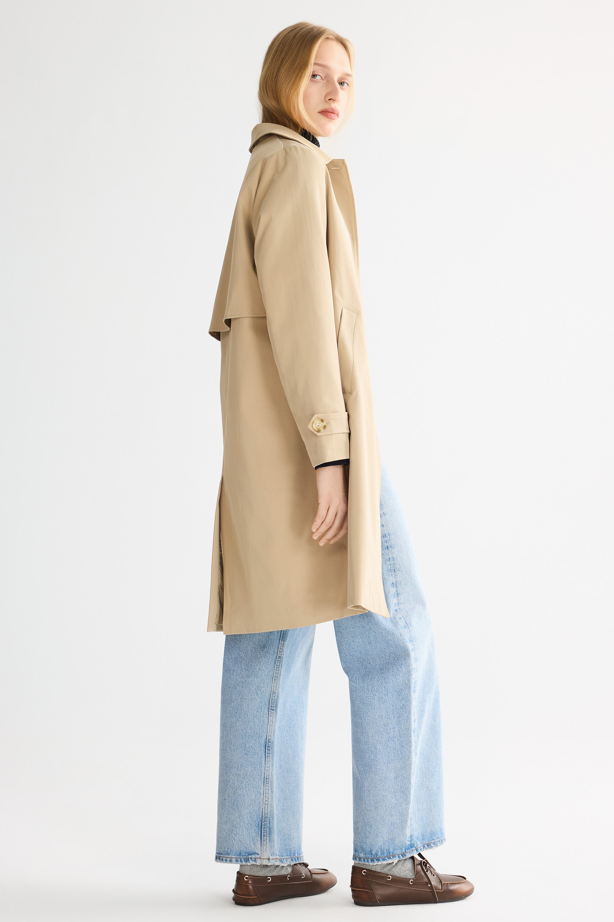 Single-Breasted Trench from Orolay - #color_Frosted Almond