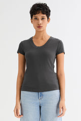 orolay Slim-Fit Crew Neck Stretch Knit T-Shirt #color_black