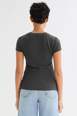 orolay Slim-Fit Crew Neck Stretch Knit T-Shirt #color_black