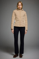 OROLAY Slim-Fit Quilted Hybrid Jacket #color_khaki