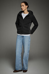 OROLAY Slim-Fit Quilted Hybrid Jacket #color_black
